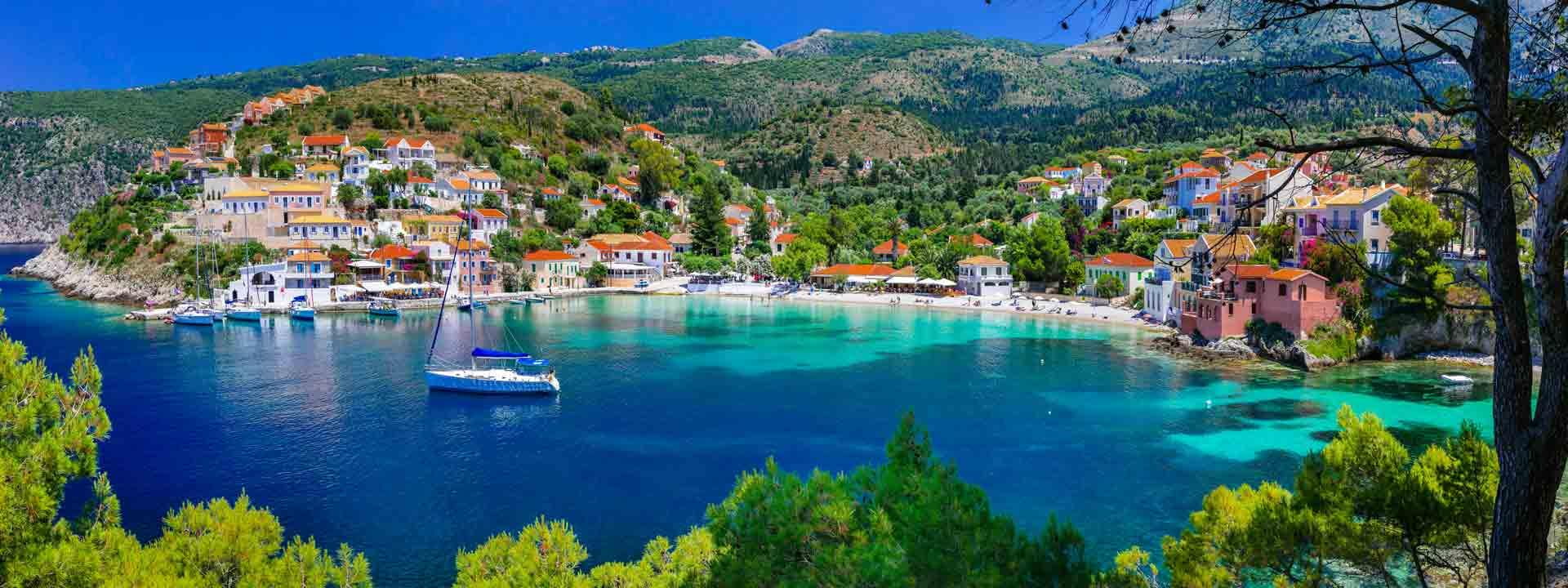 Assos Bucht Kefalonia Griechenland